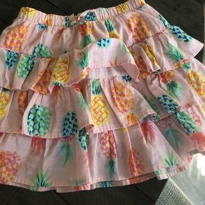 Girls pineapple skorts